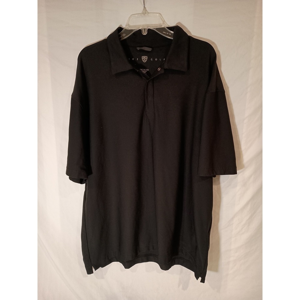 Nike Golf Black XXL Dri-Fit Center Back Check